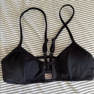 Victoria’s Secret PINK Black Strappy Bikini Top